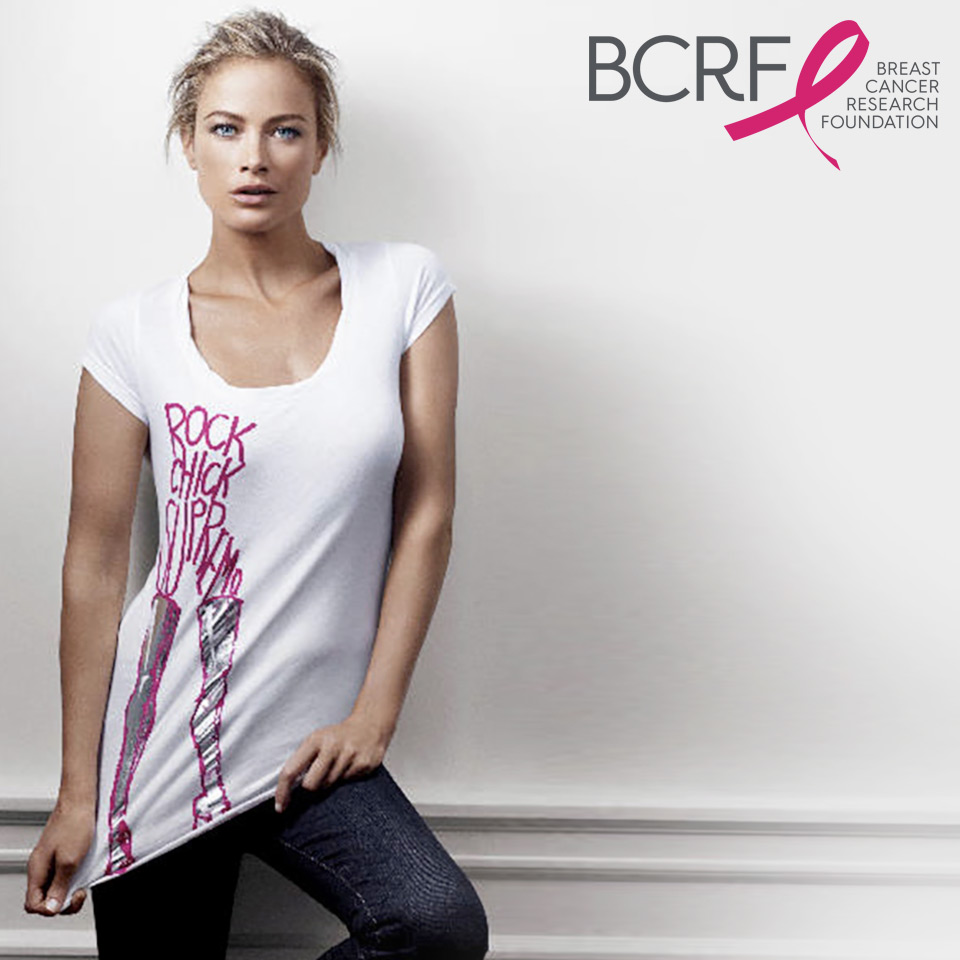 True Rock Chick Carolyn Murphy proudly supports The Breast Cancer Research Foundation® True Rock Chick Carolyn Murphy proudly supports The Breast Cancer Research Foundation®